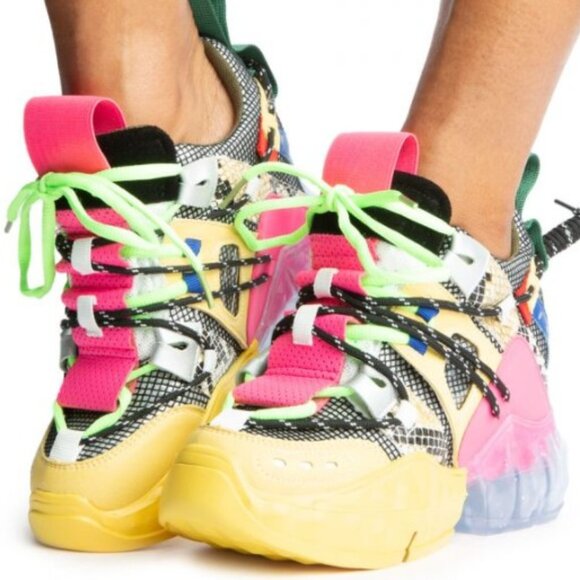 RARE Anthony Wang "Toxic Temptress" Banana 03 Sneakers –Size 9 – Gently Preowned - Picture 1 of 9